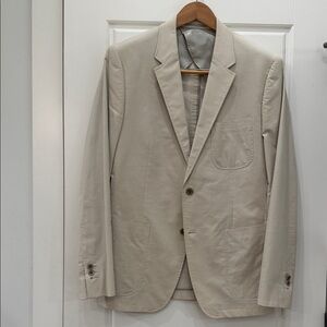 Theory Men's Stretch Cotton Blazer Tan 42R